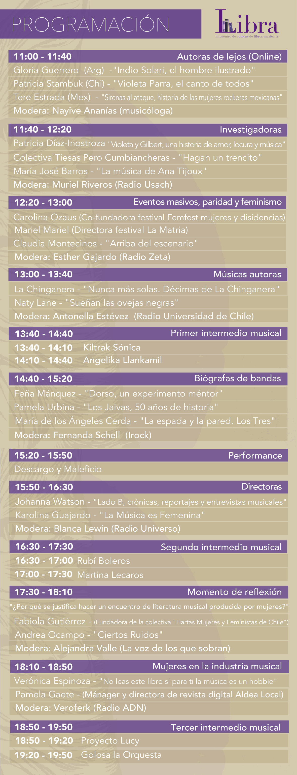 16 de diciembre: Libra, primer encuentro de autoras de libros musicales